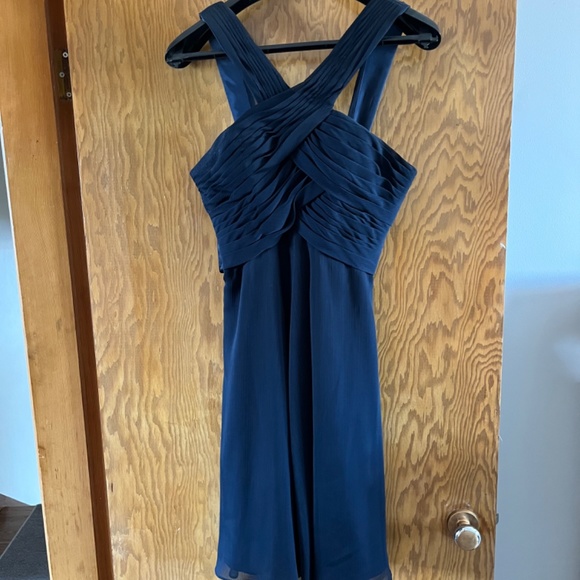 Mori Lee Navy Bridesmaid Dress - Picture 3 of 5